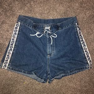vintage lee denim shorts